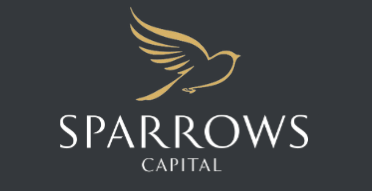 Black background sparrows logo crop-1